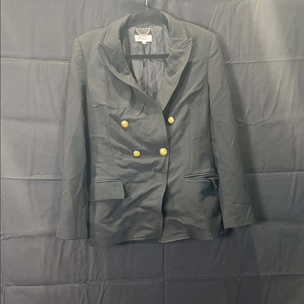 A.L.C. Charcoal Blazer with Gold Buttons